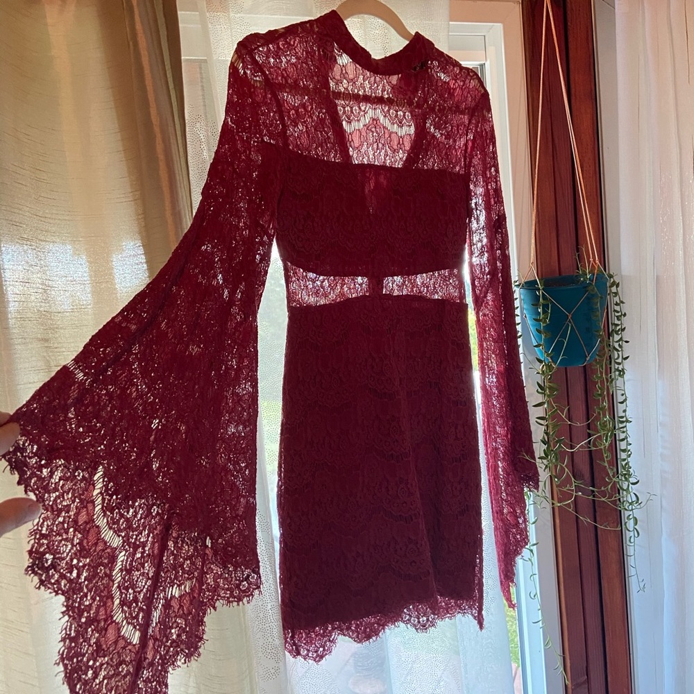 Lulu’s Red Laced Dress